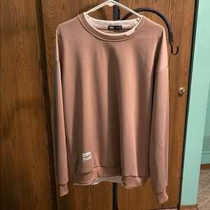 ROMWE Men's Tan Crewneck Sweater